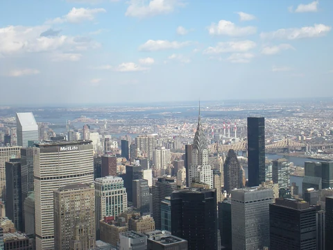 New York’ta Manhattan şehir silueti