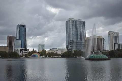 Orlando · Eola Gölü ve Şehir Manzarası