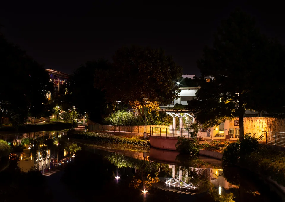 San Antonio River Walk’ta Gece Manzarası