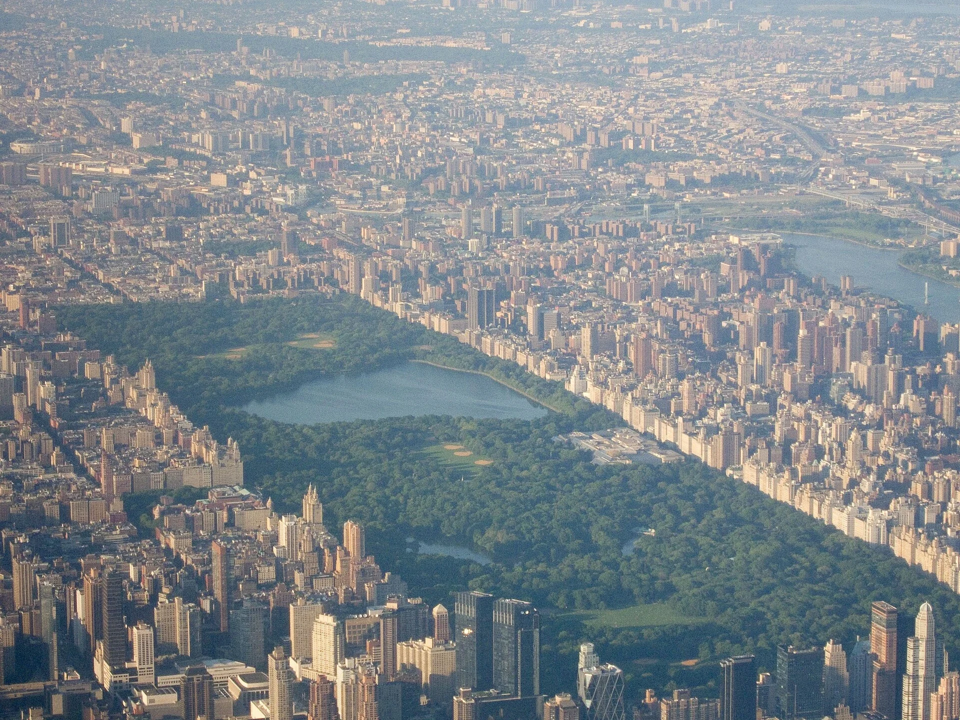 New York’ta Central Park’ın havadan görünümü