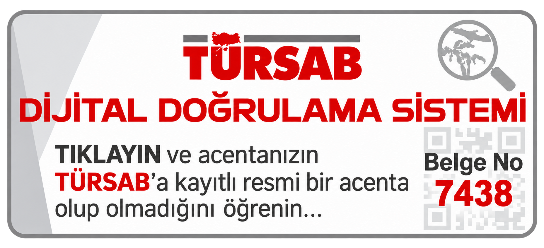 TÜRSAB Dijital Doğrulama Sistemi, Belge No: 7438